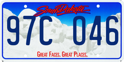 SD license plate 97CO46