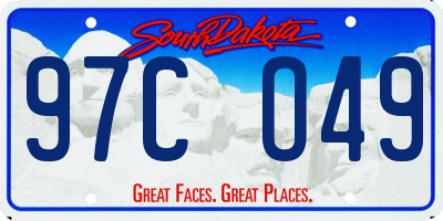 SD license plate 97CO49