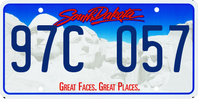 SD license plate 97CO57