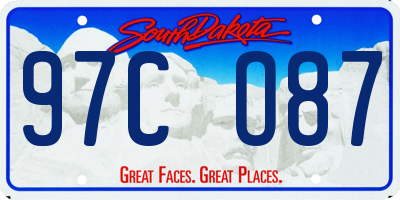 SD license plate 97CO87