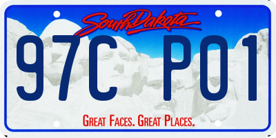 SD license plate 97CP01