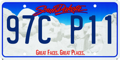 SD license plate 97CP11