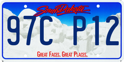 SD license plate 97CP12