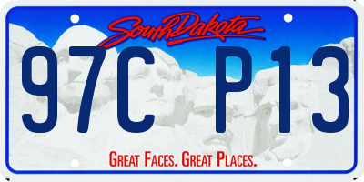 SD license plate 97CP13
