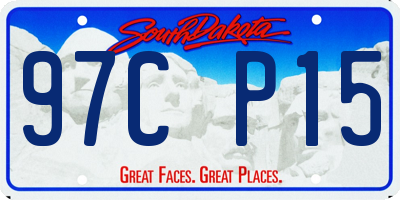SD license plate 97CP15