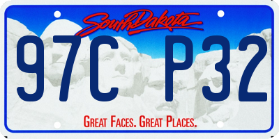 SD license plate 97CP32