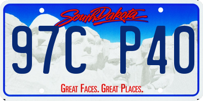 SD license plate 97CP40