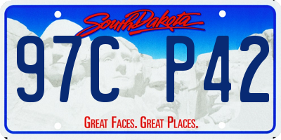 SD license plate 97CP42