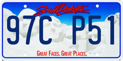 SD license plate 97CP51