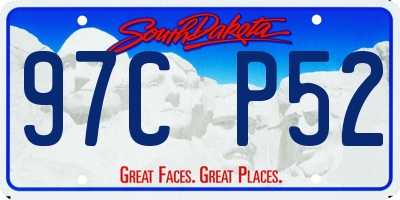 SD license plate 97CP52