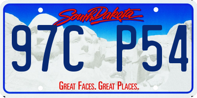 SD license plate 97CP54