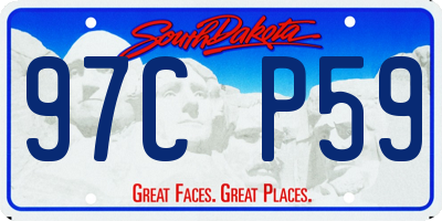 SD license plate 97CP59