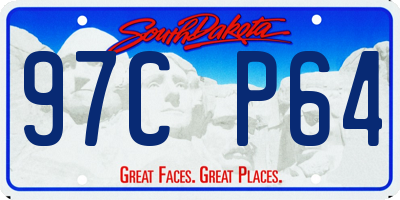 SD license plate 97CP64