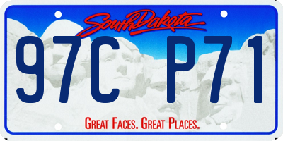 SD license plate 97CP71