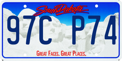 SD license plate 97CP74