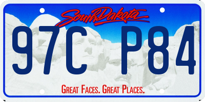 SD license plate 97CP84