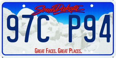 SD license plate 97CP94
