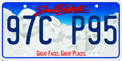 SD license plate 97CP95