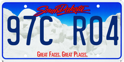 SD license plate 97CR04