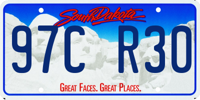 SD license plate 97CR30