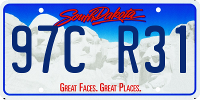 SD license plate 97CR31