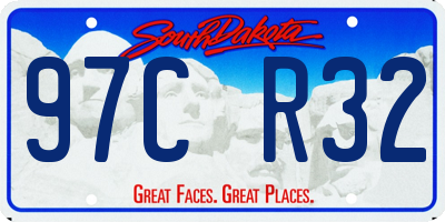 SD license plate 97CR32