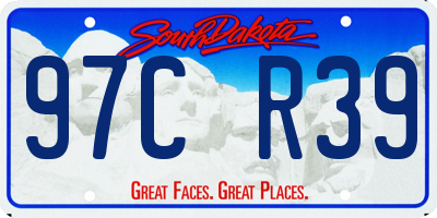 SD license plate 97CR39