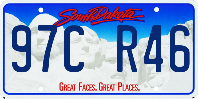 SD license plate 97CR46