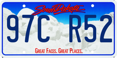SD license plate 97CR52