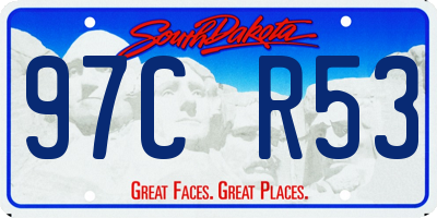 SD license plate 97CR53
