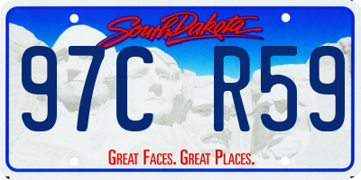 SD license plate 97CR59
