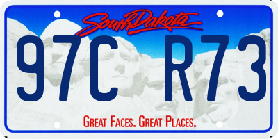 SD license plate 97CR73