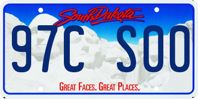 SD license plate 97CS00