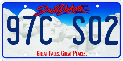 SD license plate 97CS02