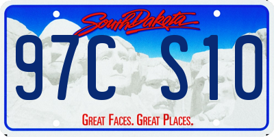 SD license plate 97CS10