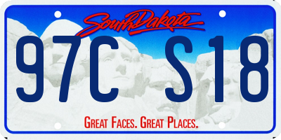 SD license plate 97CS18