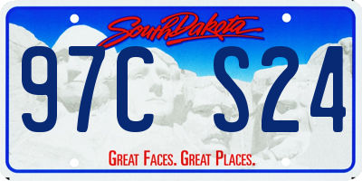 SD license plate 97CS24