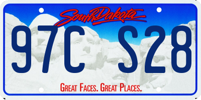 SD license plate 97CS28