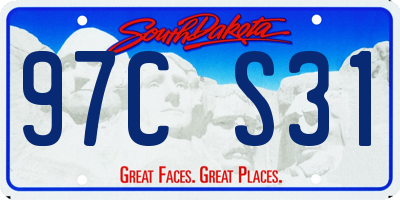 SD license plate 97CS31