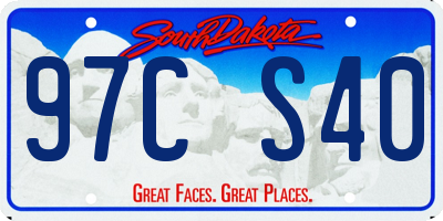 SD license plate 97CS40