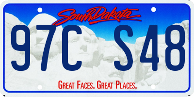 SD license plate 97CS48