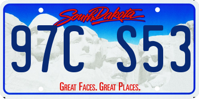 SD license plate 97CS53