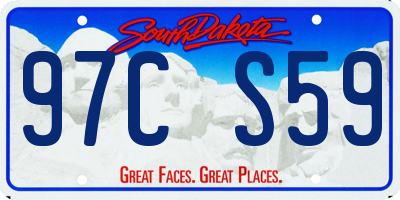 SD license plate 97CS59