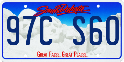 SD license plate 97CS60