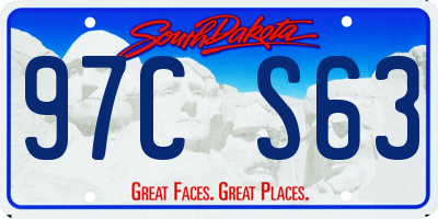 SD license plate 97CS63