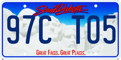 SD license plate 97CT05