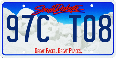 SD license plate 97CT08