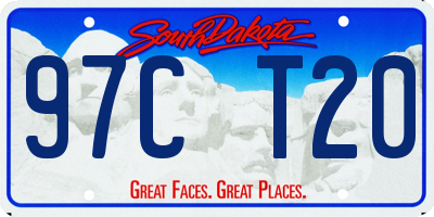 SD license plate 97CT20