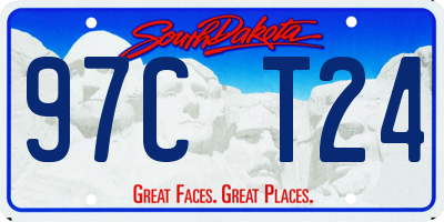 SD license plate 97CT24