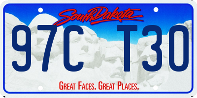 SD license plate 97CT30